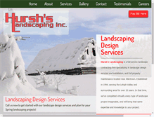 Tablet Screenshot of hurshslandscaping.com